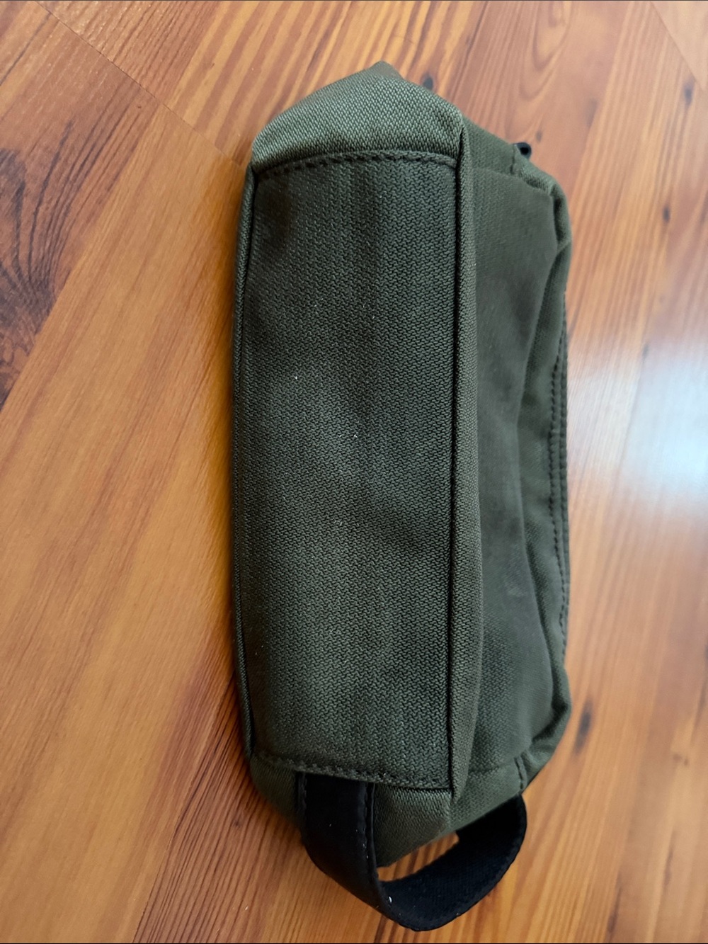 Frye Olive Canvas Carter Dopp Kit with Leather trim - Picture 9 of 13